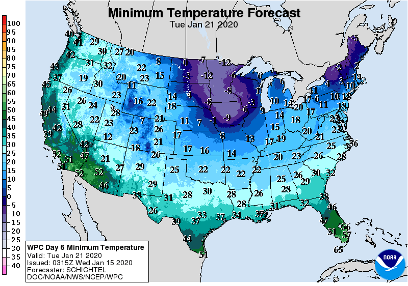 Minimum Temperature Forecast